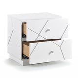 Orlo White Led Panel Bedroom Set by Homelegance at Eve Furniture