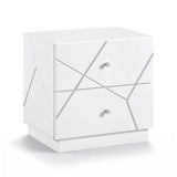 Orlo White Led Panel Bedroom Set by Homelegance at Eve Furniture
