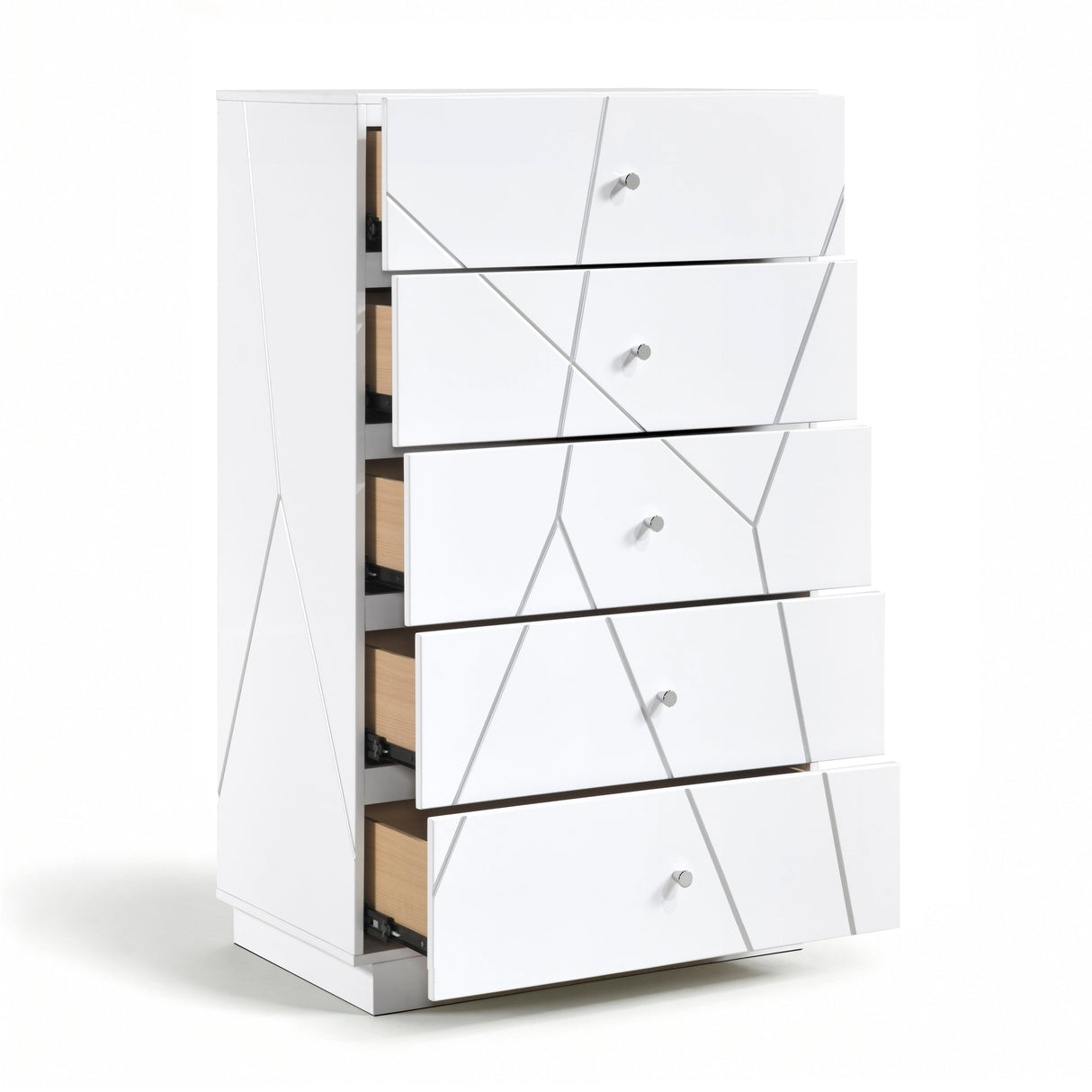 Orlo White Led Panel Bedroom Set by Homelegance at Eve Furniture