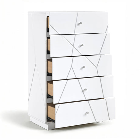 Orlo White Led Panel Bedroom Set by Homelegance at Eve Furniture