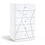 Orlo White Led Panel Bedroom Set by Homelegance at Eve Furniture