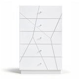 Orlo White Led Panel Bedroom Set by Homelegance at Eve Furniture