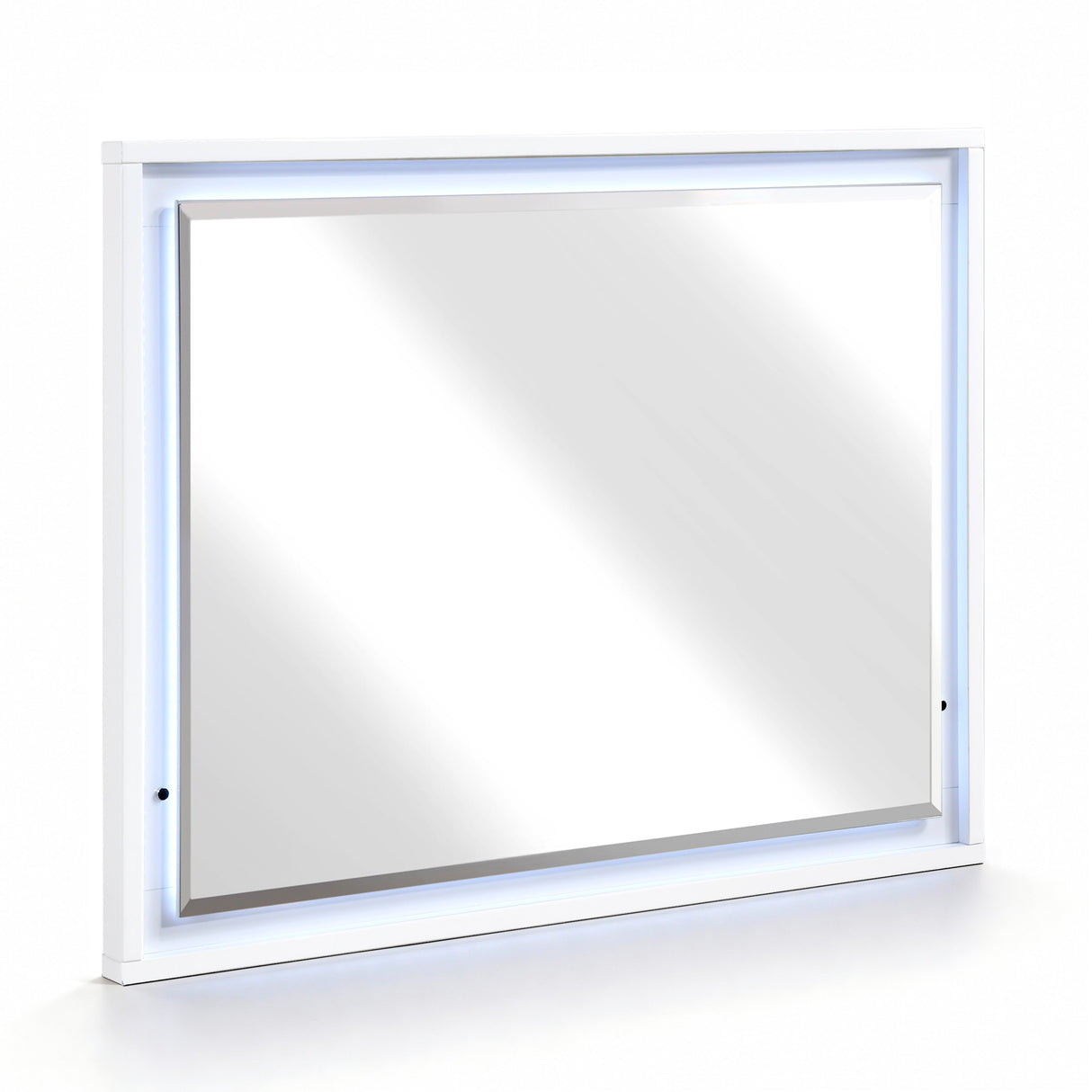 Orlo White Led Panel Bedroom Set by Homelegance at Eve Furniture