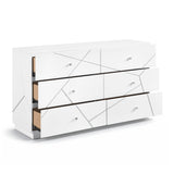 Orlo White Led Panel Bedroom Set by Homelegance at Eve Furniture