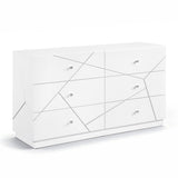 Orlo White Led Panel Bedroom Set by Homelegance at Eve Furniture