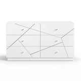 Orlo White Led Panel Bedroom Set by Homelegance at Eve Furniture