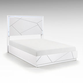 Orlo White Led Panel Bedroom Set by Homelegance at Eve Furniture