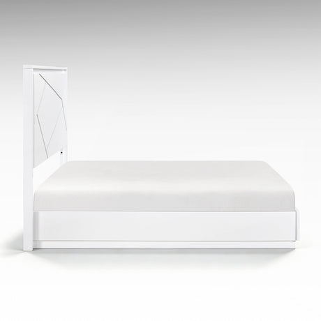 Orlo White Led Panel Bedroom Set by Homelegance at Eve Furniture