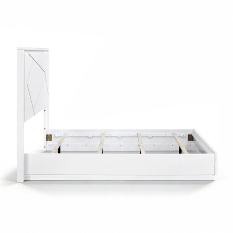 Orlo White Led Panel Bedroom Set by Homelegance at Eve Furniture