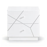 Orlo White Night Stand by Homelegance at Eve Furniture