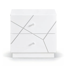 Orlo White Night Stand by Homelegance at Eve Furniture