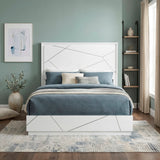 Orlo White Queen Bed by Homelegance at Eve Furniture