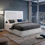 Orlo White Queen Bed by Homelegance at Eve Furniture