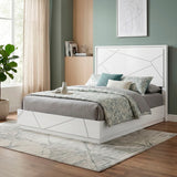 Orlo White Queen Bed by Homelegance at Eve Furniture