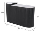 Ormara White & Black Console Table Set (2-Piece) by Zuomod at Eve Furniture