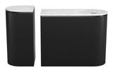 Ormara White & Black Console Table Set (2-Piece) by Zuomod at Eve Furniture
