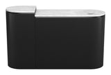Ormara White & Black Console Table Set (2-Piece) by Zuomod at Eve Furniture