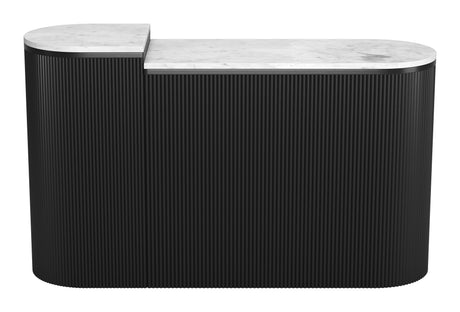Ormara White & Black Console Table Set (2-Piece) by Zuomod at Eve Furniture