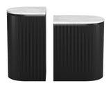 Ormara White & Black Side Table Set (2-Piece) by Zuomod at Eve Furniture
