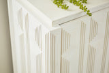 Ornawel Distressed White Accent Cabinet