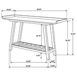 Ornelas Mango Brown Solid Wood Console Table by Coaster at Eve Furniture