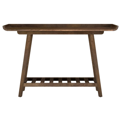 Ornelas Mango Brown Solid Wood Console Table by Coaster at Eve Furniture