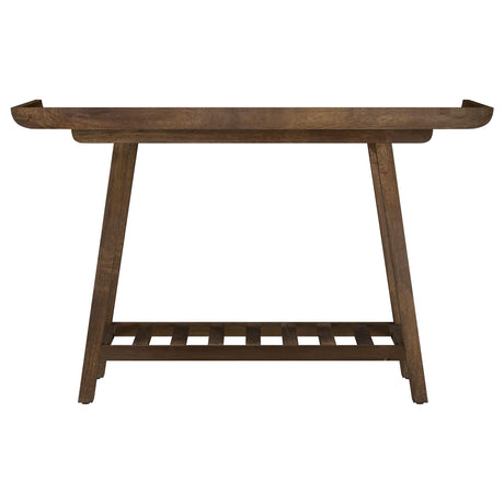 Ornelas Mango Brown Solid Wood Console Table by Coaster at Eve Furniture