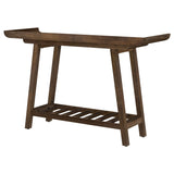 Ornelas Mango Brown Solid Wood Console Table by Coaster at Eve Furniture