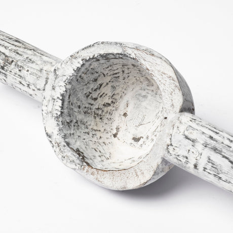 Oro (Set of 3) White Tribal Inspired Measuring Cups by Mercana at Eve Furniture