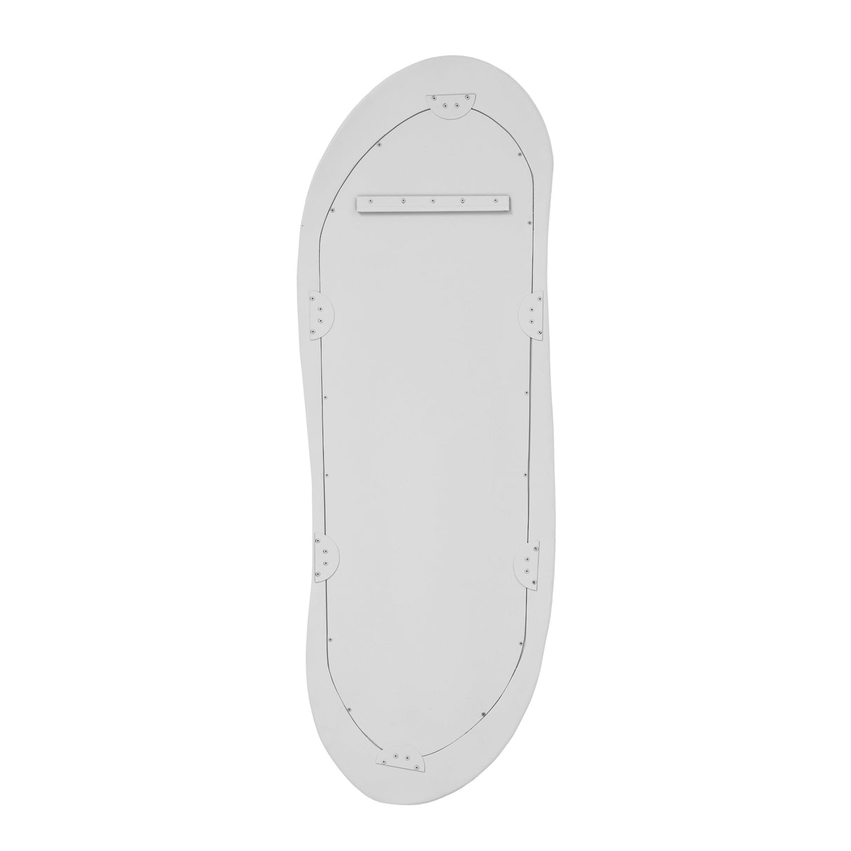 Orpheus 20"X59" Ribbed Faux Stone Fiberglass Floor Mirror by TOV Furniture at Eve Furniture
