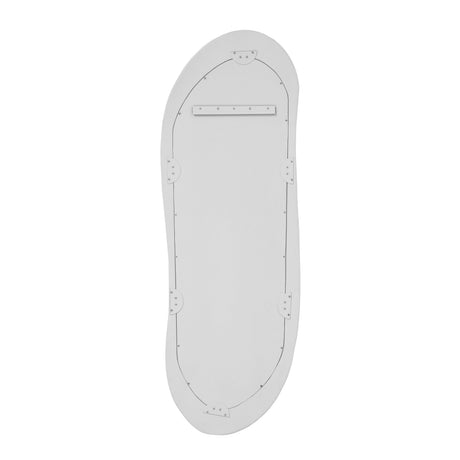 Orpheus 20"X59" Ribbed Faux Stone Fiberglass Floor Mirror by TOV Furniture at Eve Furniture