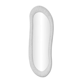 Orpheus 20"X59" Ribbed Faux Stone Fiberglass Floor Mirror by TOV Furniture at Eve Furniture