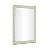 Orpheus 34"X47" Ribbed Faux Stone Rectangular Wall Mirror by TOV Furniture at Eve Furniture