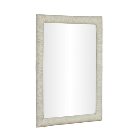 Orpheus 34"X47" Ribbed Faux Stone Rectangular Wall Mirror by TOV Furniture at Eve Furniture