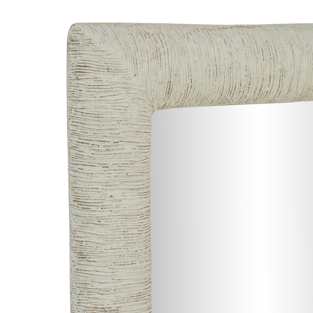 Orpheus 34"X47" Ribbed Faux Stone Rectangular Wall Mirror by TOV Furniture at Eve Furniture