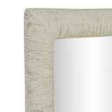 Orpheus 34"X47" Ribbed Faux Stone Rectangular Wall Mirror by TOV Furniture at Eve Furniture