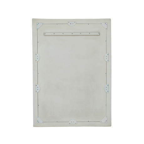 Orpheus 34"X47" Ribbed Faux Stone Rectangular Wall Mirror by TOV Furniture at Eve Furniture