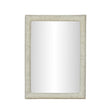 Orpheus 34"X47" Ribbed Faux Stone Rectangular Wall Mirror by TOV Furniture at Eve Furniture