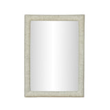 Orpheus 34"X47" Ribbed Faux Stone Rectangular Wall Mirror by TOV Furniture at Eve Furniture