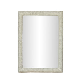Orpheus 34"X47" Ribbed Faux Stone Rectangular Wall Mirror by TOV Furniture at Eve Furniture