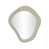 Orpheus 35"X31" Ribbed Faux Stone Wall Mirror by TOV Furniture at Eve Furniture