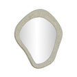 Orpheus 35"X31" Ribbed Faux Stone Wall Mirror by TOV Furniture at Eve Furniture