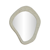 Orpheus 35"X31" Ribbed Faux Stone Wall Mirror by TOV Furniture at Eve Furniture