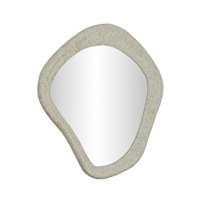 Orpheus 35"X31" Ribbed Faux Stone Wall Mirror by TOV Furniture at Eve Furniture