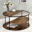 Orrin Black/Walnut Coffee Table by Furniture of America at Eve Furniture
