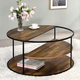 Orrin Black/Walnut Coffee Table by Furniture of America at Eve Furniture