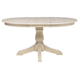 Orrison Linen 5-piece Oval 62-inch Extension Leaf Dining Set by Coaster at Eve Furniture