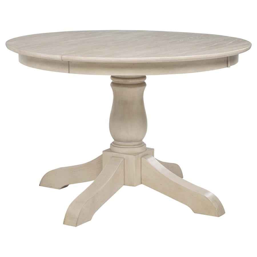 Orrison Linen 5-piece Oval 62-inch Extension Leaf Dining Set by Coaster at Eve Furniture