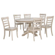 Orrison Linen 7-piece Oval 62-inch Extension Leaf Dining Set by Coaster at Eve Furniture