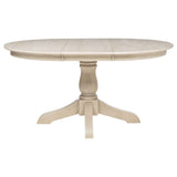 Orrison Linen Oval 62-inch Wood Extension Leaf Dining Table by Coaster at Eve Furniture